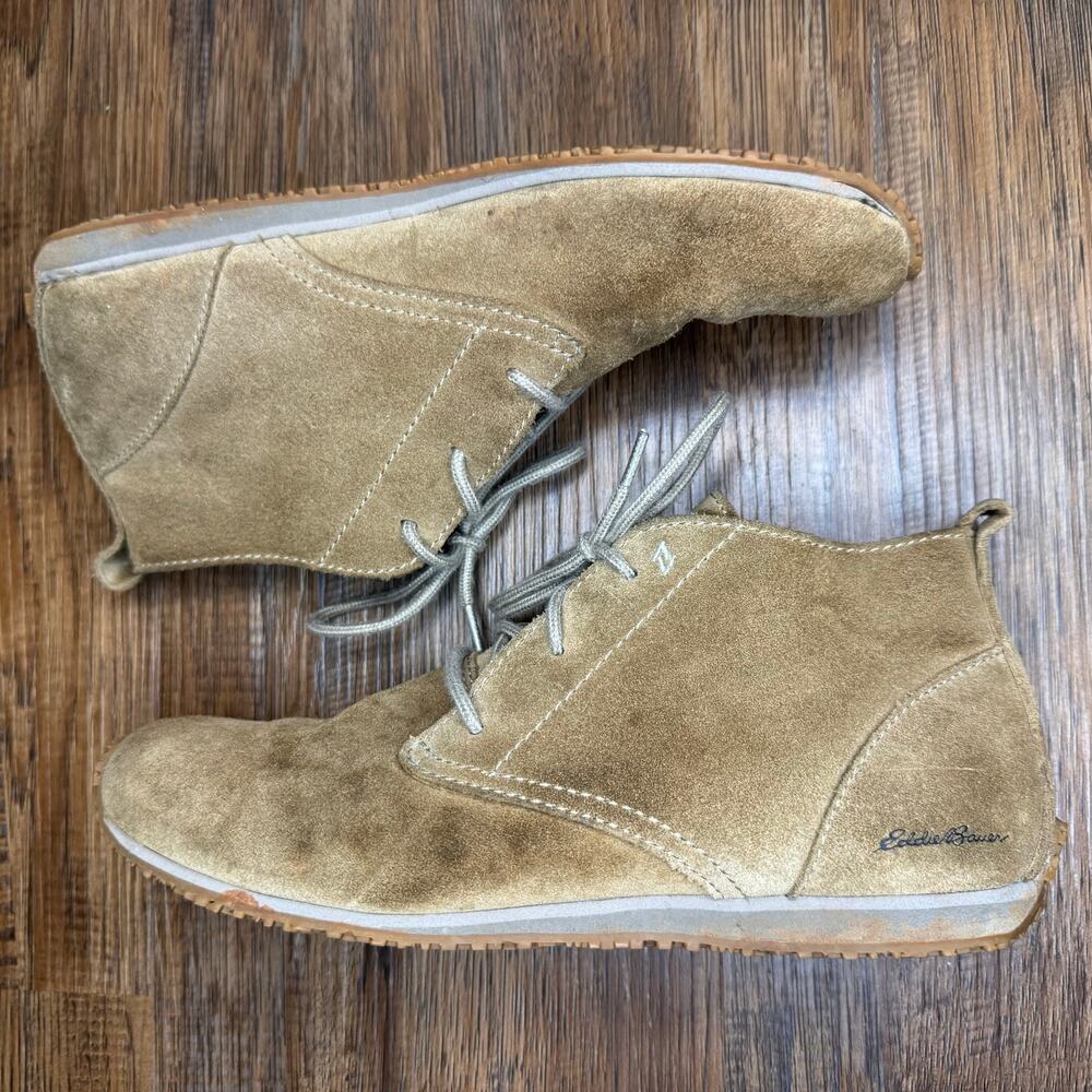 Eddie Bauer size 7 transition Chukka ankle boot suede lace up walking shoe - Picture 2 of 11